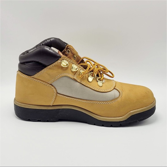 Boy’s Timberland Field Boots Wheat Nubuck - Picture 6 of 12